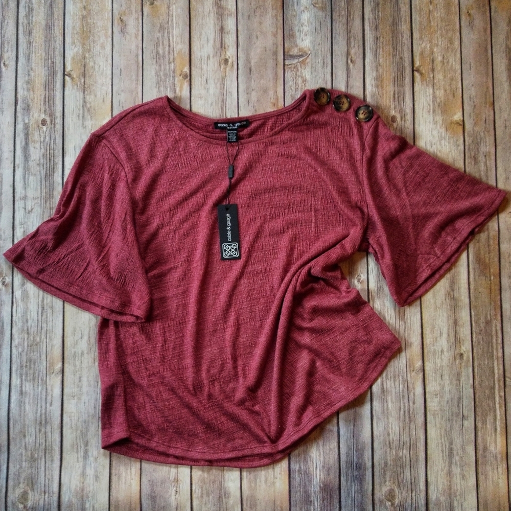 🎉Host Pick🌟 Cable & Gauge | top w/ button accent